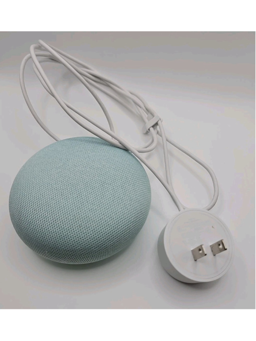 Google Home HOA Mini Smart Bluetooth Speaker With Power Adapter Tested & Working